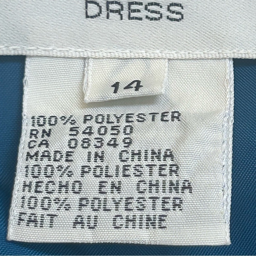 Evan Picone Teal Midi Dress - Picture 6 of 6